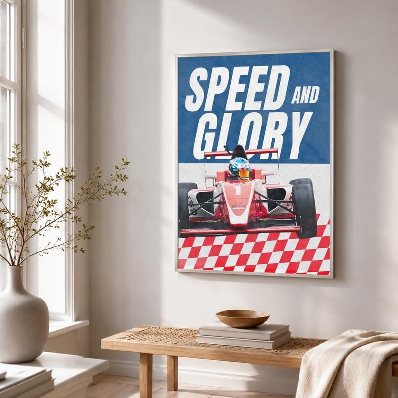 InkFlow Posters Racing Car Canvas Poster - Image 3