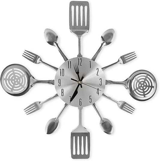 16 Inch Cutlery Kitchen Wall Clocks by CIGERA