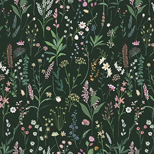 JiffDiff 17.3'' x 236.2'' Floral Peel and Stick Wallpaper Vinyl Wallpaper - Image 2