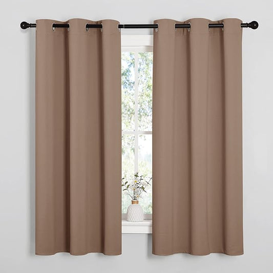 NICETOWN Window Treatment Thermal Insulated Solid Grommet Blackout by NICETOWN