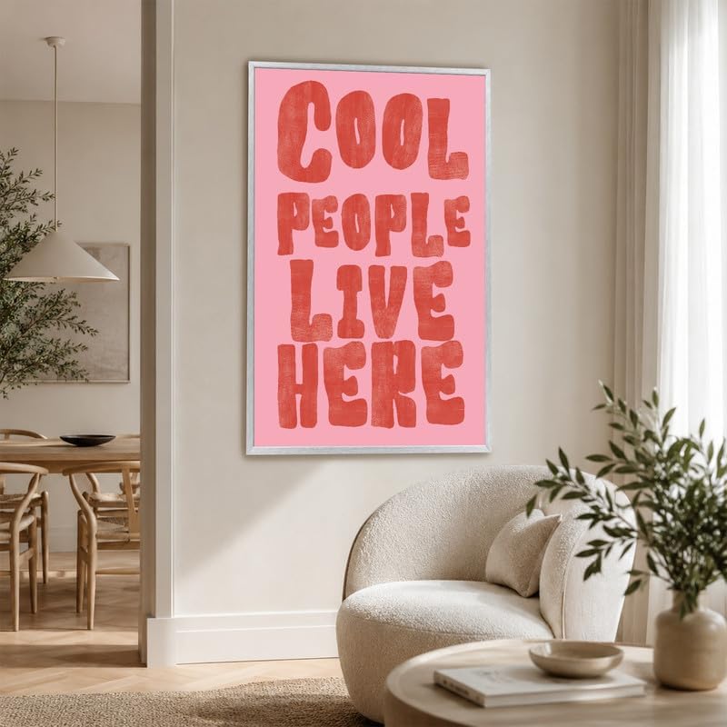 InkFlow Posters Cool People Live Here Canvas Poster - Image 6