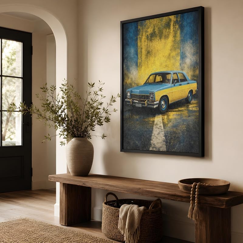 InkFlow Posters Vintage Car Canvas Poster - Image 3