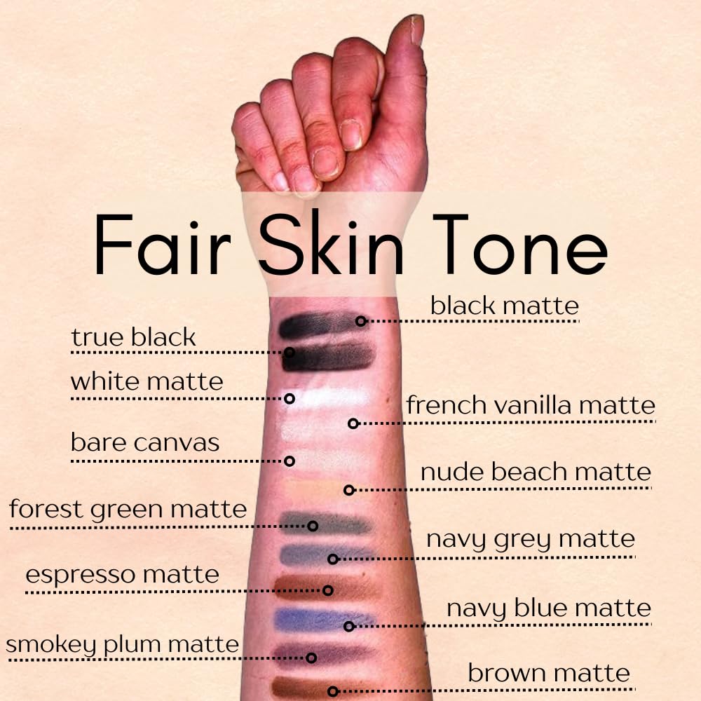 Naked White Matte Nude Neutral Pressed Powder Single Vegan Eyeshadow; Talc, Paraben & Cruelty Free