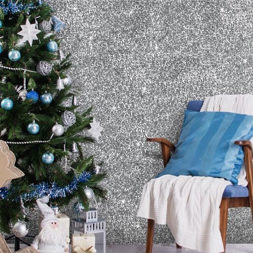CRE8TIVE 8"x354" Chunky Glitter Wallpaper Border Peel and Stick Wall Border - Image 2