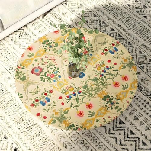 ILHIIOR Yellow Floral Peel and Stick Wallpaper Boho 17.5 x 393 Inches - Image 6