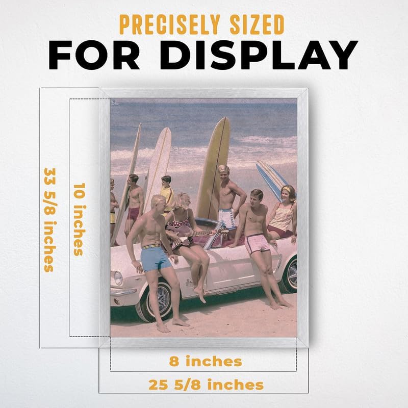 InkFlow Posters Surfers on a Beach Canvas Poster - Image 3