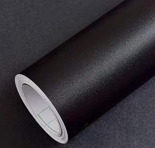 Yancorp Matte Black Contact Paper Peel and Stick Wallpaper Solid Black by YancorpHomeDecor