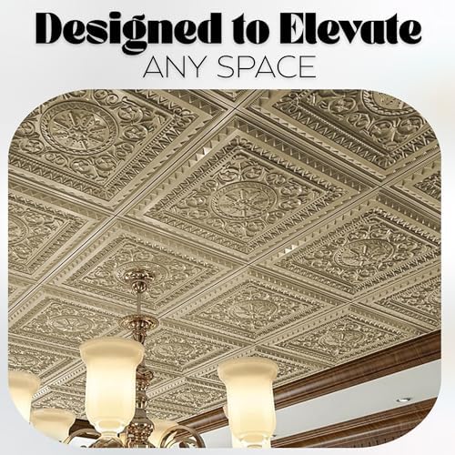 Art3d PVC Drop Ceiling Tiles 24x24 in, 48 Sq.Ft - Image 5