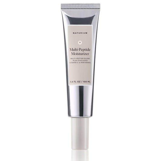 Naturium Multi-Peptide Moisturizer Jumbo, Hydrating & Smoothing Skin Care, Moisturizes with Ethylated Vitamin C & Panthenol, 3.4 oz