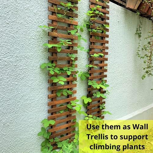 ShopLaLa Wooden Wall Planter Wooden Hanging Flower Plants - Image 4