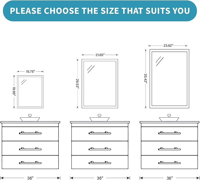 Retro Copper Effect Framed Wall Mirror, 24x36 Rectangle Mirror, - Image 9