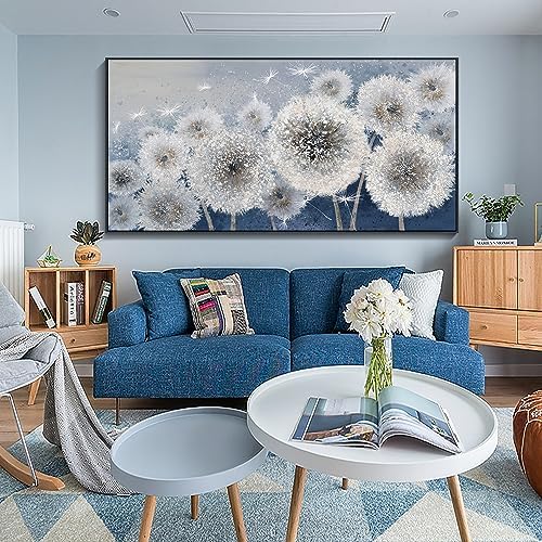 Pogusmavi Dandelion Wall Art Modern Wall Decor Botanical Framed Artwork - Image 3
