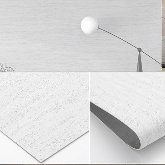 3D Wall Panels Peel and Stick – 23.82"x110" PVC Faux Travertine Texture by NAMAII