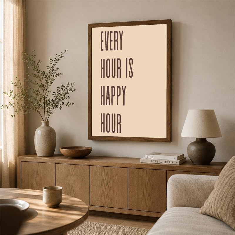 InkFlow Posters Every Hour Happy Hour Canvas Poster - Image 4