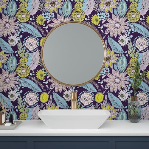 Laatse Boho Wallpaper Peel and Stick 17.5"x118" - Image 4