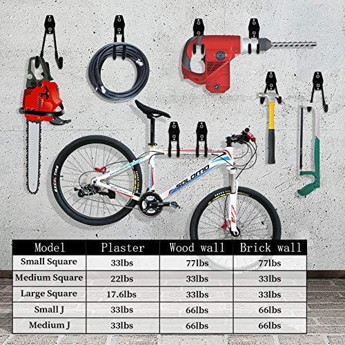 Garage Hooks Heavy Duty 14 Pack, Steel Garage Storage Hooks, Tool Hangers - Image 6