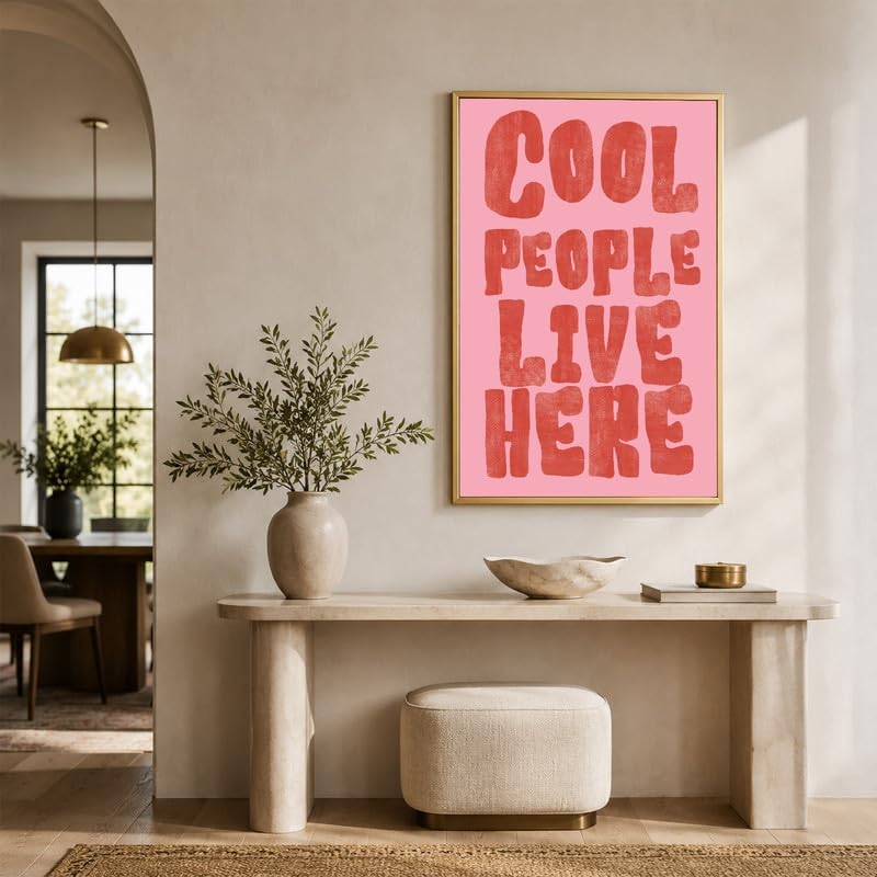InkFlow Posters Cool People Live Here Canvas Poster - Image 6