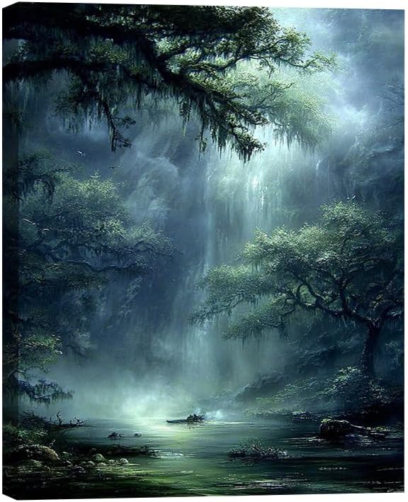 Serene Landscape Canvas Wall Art by Unknown