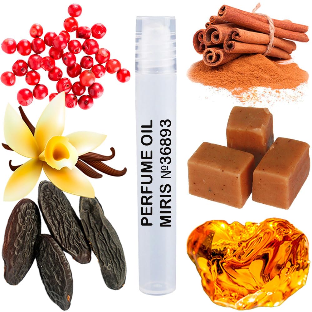 MIRIS Perfume Oil No. 36893, Inspired by Strong With You Intens, Long-Lasting Men Roll-On, Rollerball 0.34 Fl Oz / 10 ml