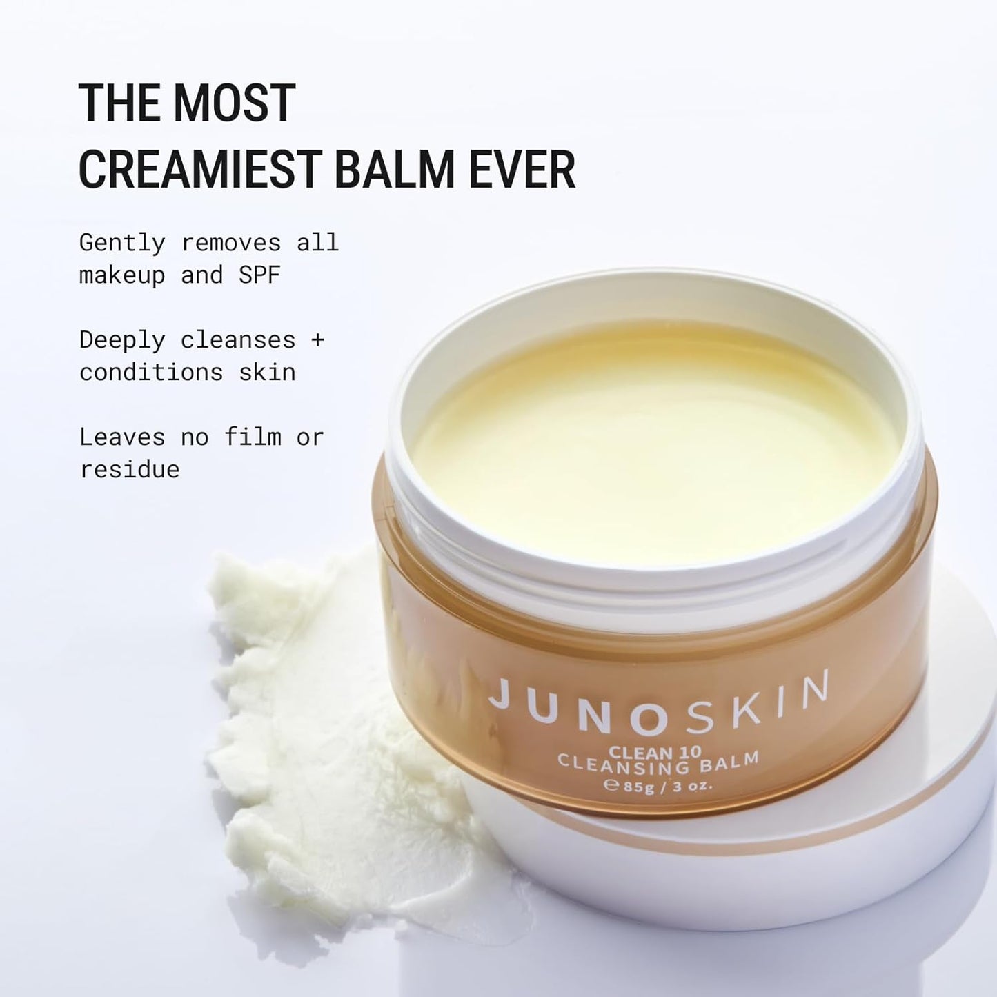 JUNO & Co. Clean 10 Cleansing Balm 10 Ingredients Makeup Remover 85g / 3.0oz