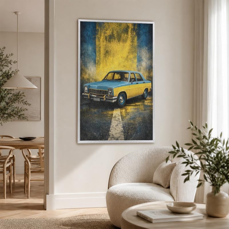 InkFlow Posters Vintage Car Canvas Poster - Image 6