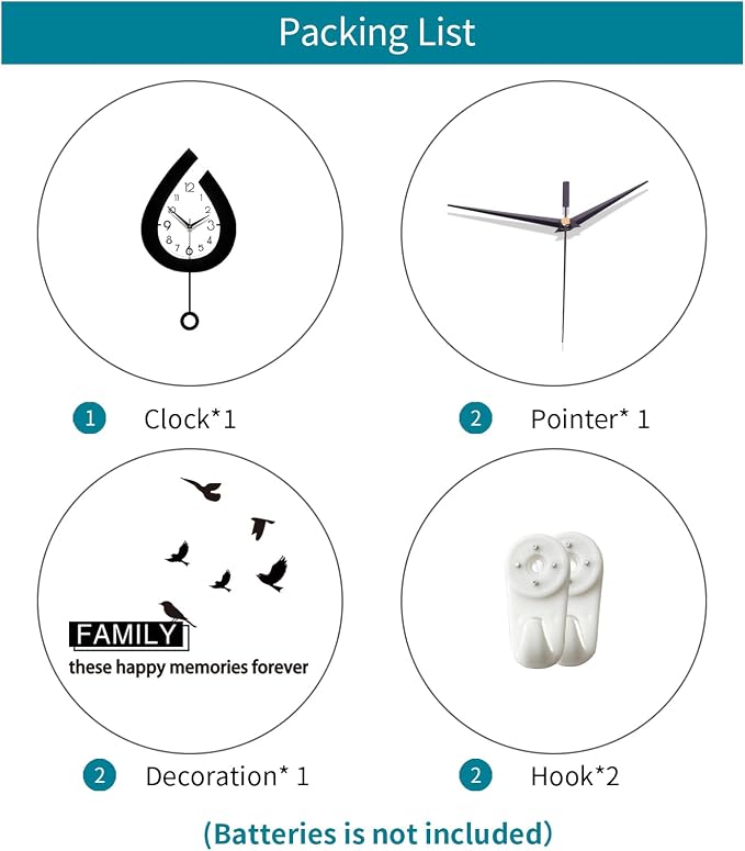 Decorative Wall Clock for Living Room Decor Large Modern Wall Clocks - Image 6