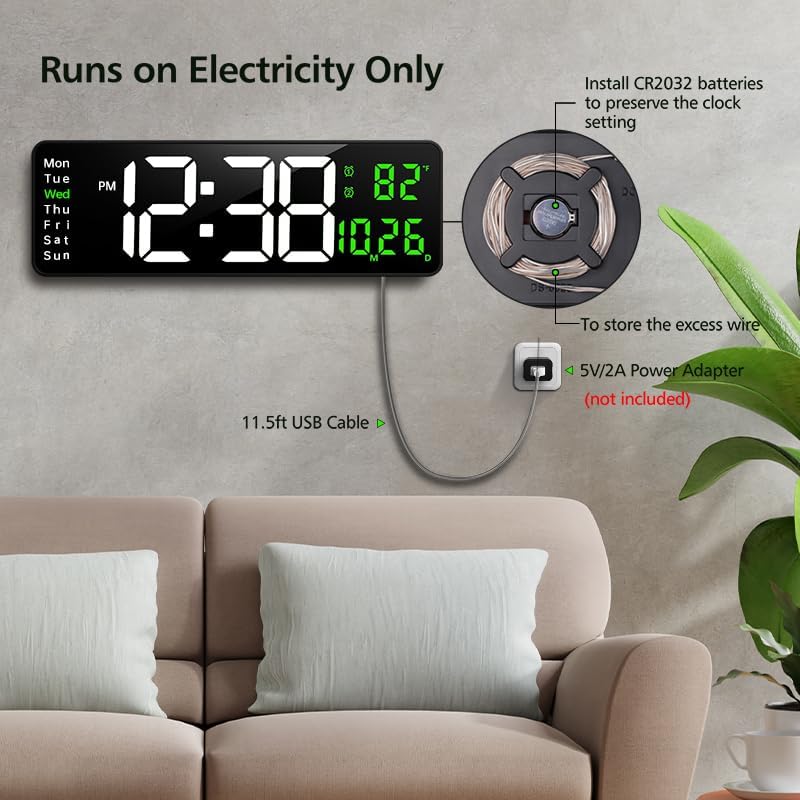 Zgrmbo 16-inch Digital Wall Clock - Image 7