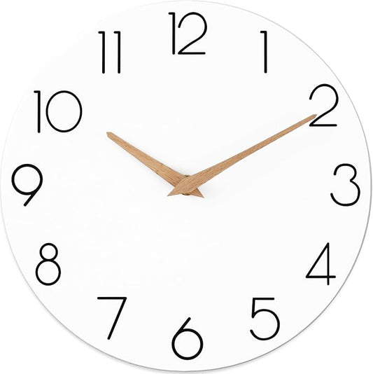 cicininc Wall Clock, 16 Inch Wooden Battery Operated Wall Clocks Silent by CICININCOfficial