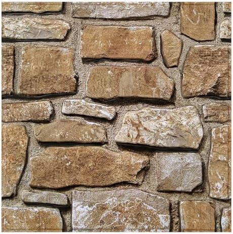 COMSTICKC 3D Peel and Stick Faux Stone Wall Panels by COMSTICKCDECOR