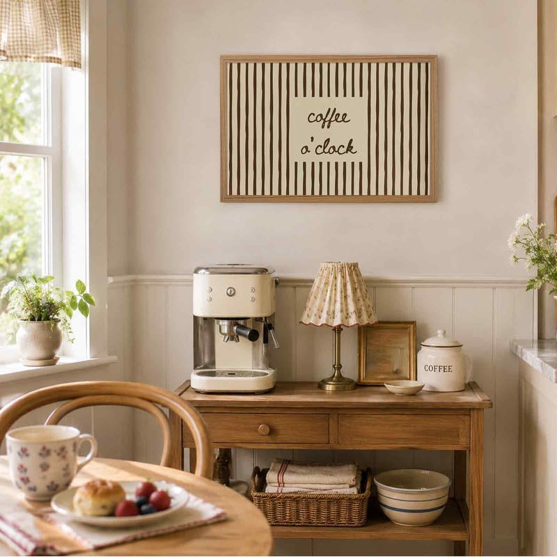 SEYSHUI Framed Coffee Wall Art Kitchen Picture Wall Decor 16x24in - Image 4