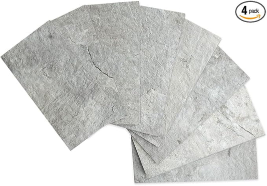 AULIGET 4 Pieces Mountain Rock Peel and Stick Backsplash Wall Tile, 4 Pieces by AULIGET