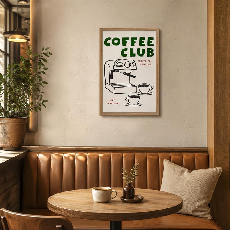 Coffee Bar Framed Wall Art Espresso Machine Picture Kitchen Wall Decor - Image 3