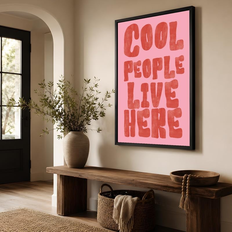 InkFlow Posters Cool People Live Here Canvas Poster - Image 4