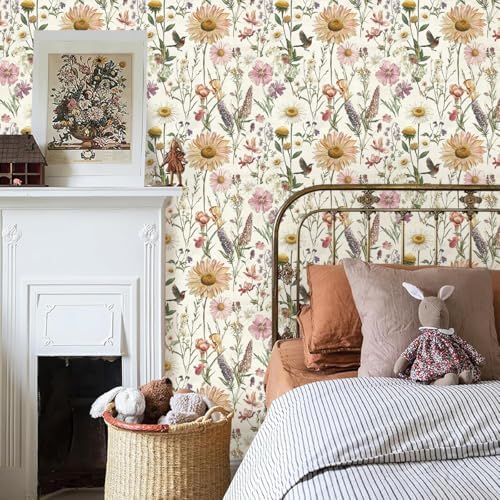 Livebor Floral Peel and Stick Wallpaper - Image 2
