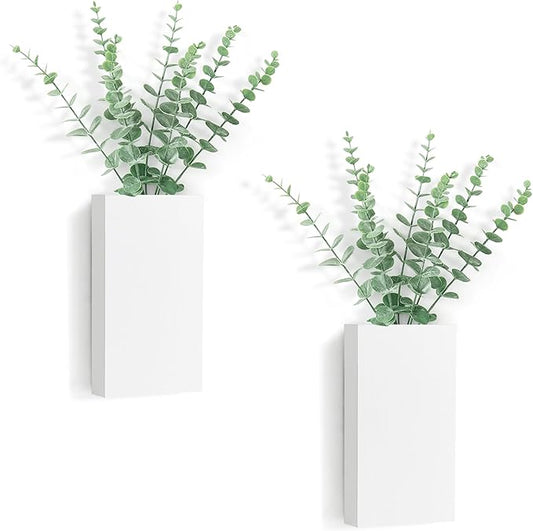 Dahey 2 Pack Wood Wall Planter Vase by Dahey