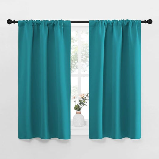 NICETOWN Peacock Blue Blackout Curtains Panels by NICETOWN
