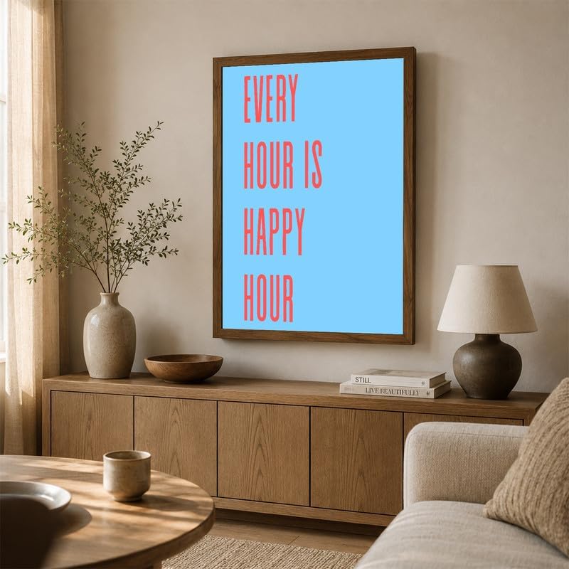 InkFlow Posters Every Hour Happy Hour Canvas Poster - Image 4