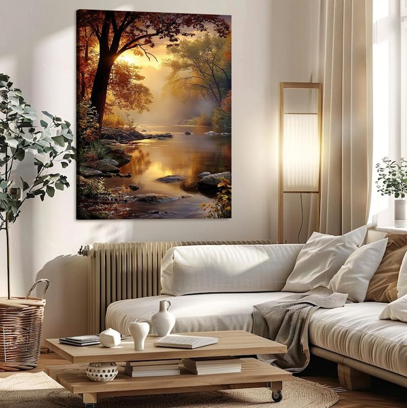 Serene Landscape Canvas Wall Art - Image 2