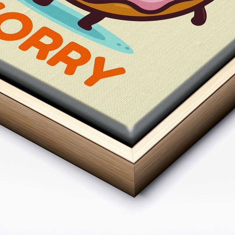 InkFlow Posters Donut Worry Canvas Poster - Image 2