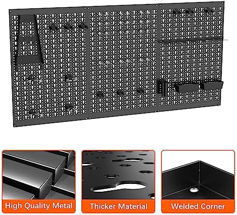 TORACK 3 PCS Metal Pegboard Panels - Image 5