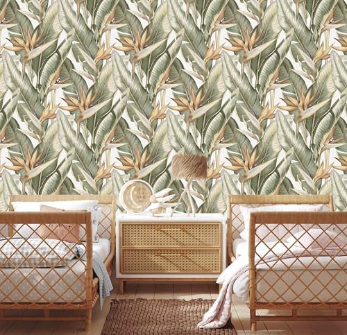 Green Banana Leaf Wallpaper Peel and Stick - Image 3