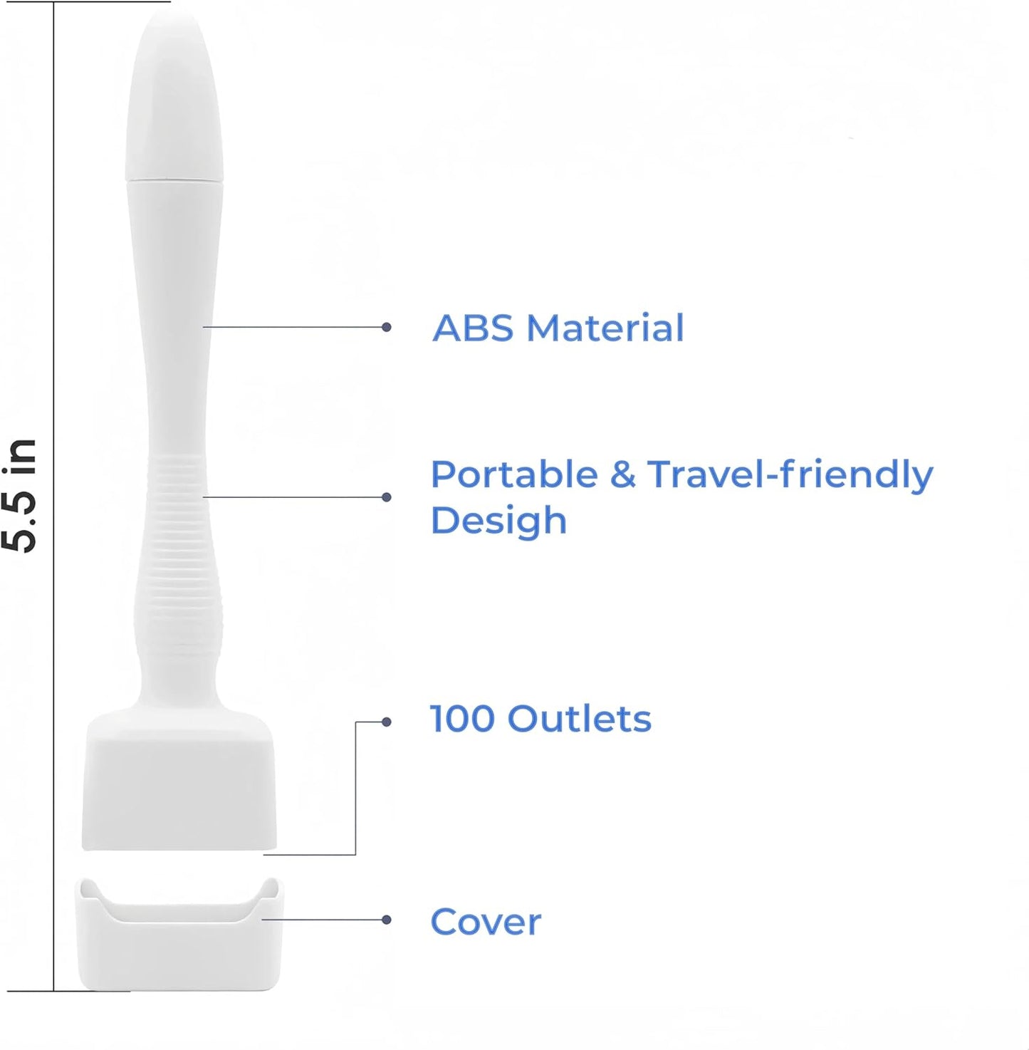 Dermastamp for Hair & Beard Micro-exfoliating Tool for Women and Men