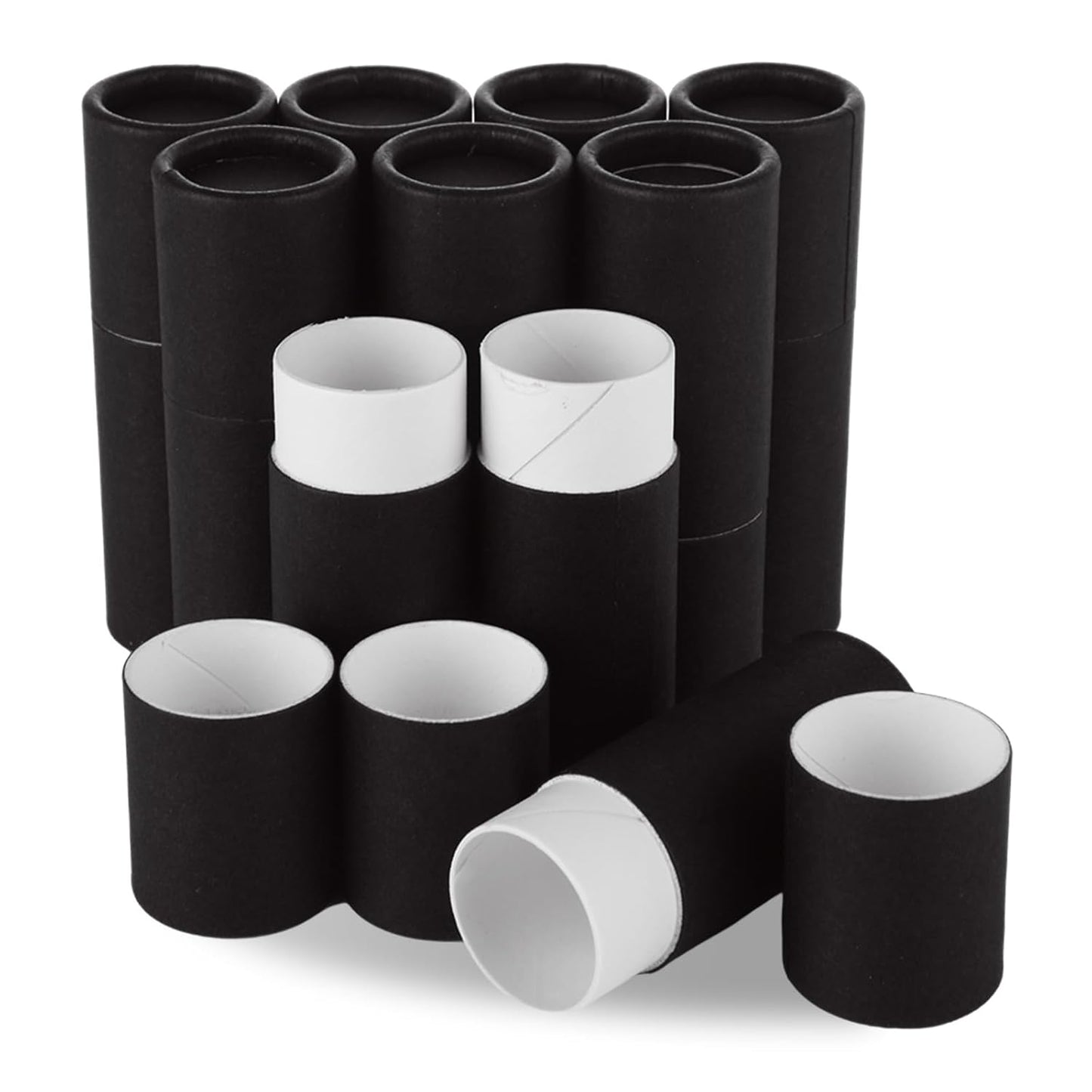 30PC 0.3oz Kraft Paperboard Lip Balm Containers Cardboard Lip Balm Tubes with Lids Refillable Chapstick Tubes Empty Push-Up Style Perfume Lip Gloss Container for DIY Cosmetic Storage