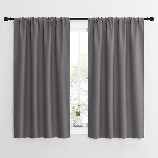 NICETOWN Grey Window Curtains for Bedroom by NICETOWN