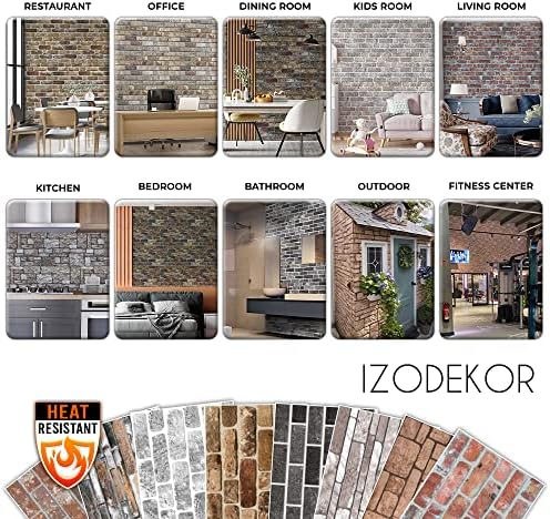 IZODEKOR 3D Wall Panels Brick Effect - Image 5