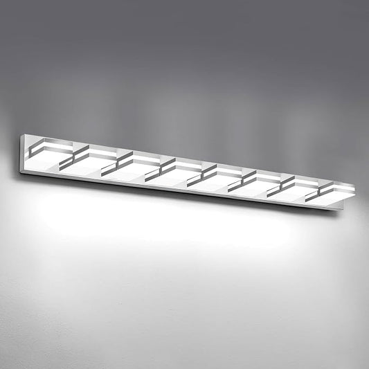 IZORRO LED Modern Bathroom Lights Fixtures, Chrome Acrylic Wall Lighting by IZORRO
