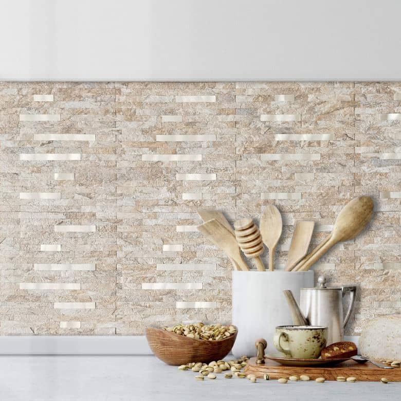 DICOFUN 10-Sheet Peel and Stick Backsplash Wall Tile, PVC Kitchen Backsplash - Image 3