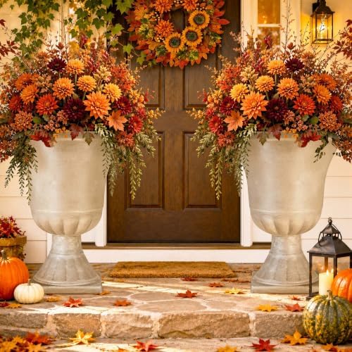 Autodaya 22"Tall Large Urn Planters by Unknown