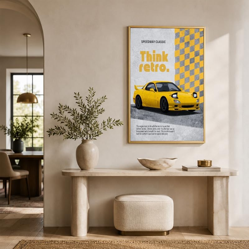 InkFlow Posters Retro Sports Car Canvas Poster - Image 5