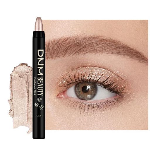 Champagne Silver Shimmer Cream Eye Shadow Stick Makeup for Women, Shimmer Eyeliner Pencil Eyeshadow Brightener Stick for Eyes, Waterproof Eyeshadow Applicator Blendable, sombras para ojos 60#